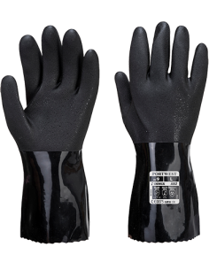 Guante químico de PVC ESD