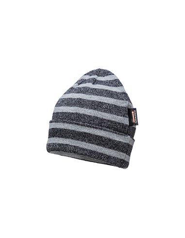 Gorro de rayas de punto