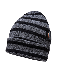 Gorro de rayas de punto