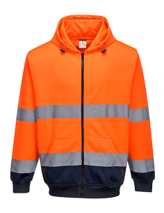 Sudadera bicolor con...