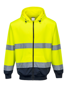 Sudadera bicolor con...