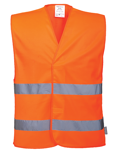 Chaleco con dos bandas