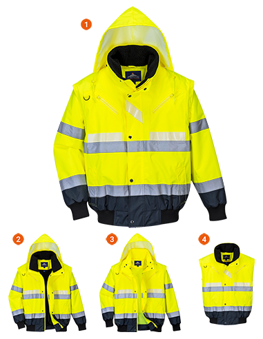 Chaqueta 3 en 1 Glowtex