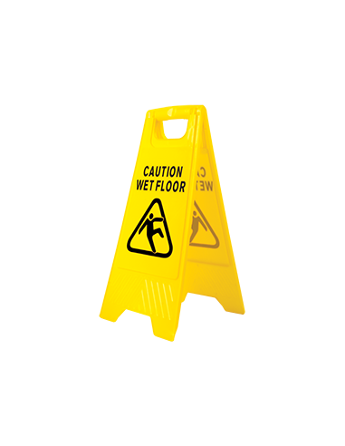 Señal de aviso de suelo mojado