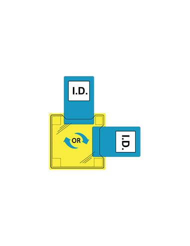 Porta identificación dual