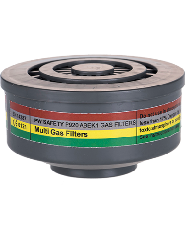 Filtro de gases ABEK1 con conexión de...