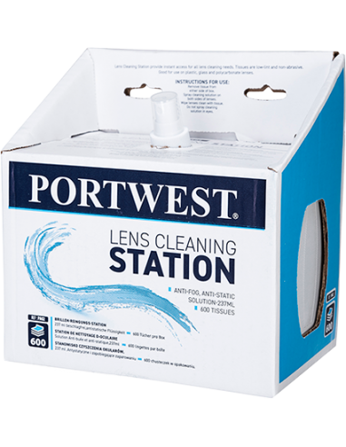 Estación de limpieza de lentes