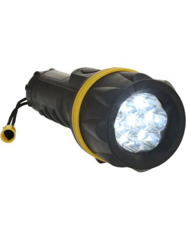 Foco de goma de 7 LEDs