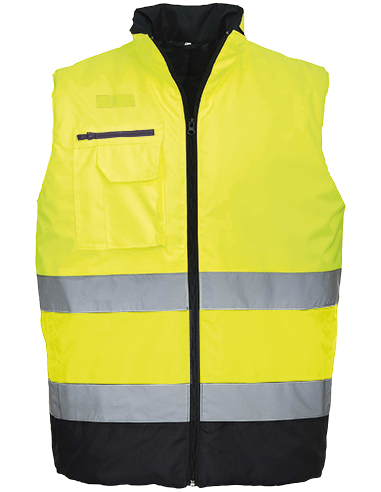 Chaleco de calor bicolor de alta...