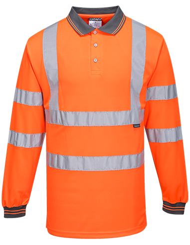 Polo de manga larga de alta visibilidad