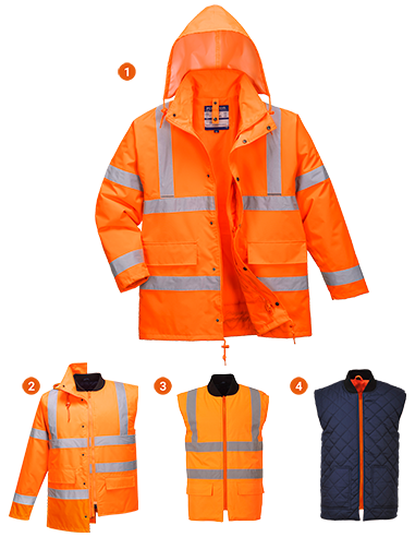 Parka 4 en 1 Traffic  de alta...