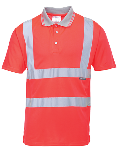 Polo de manga corta de alta visibilidad
