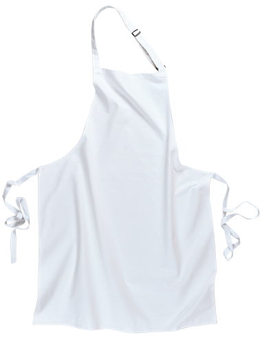 Delantal de algodón con peto