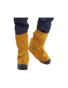 Cubre-botas de cuero