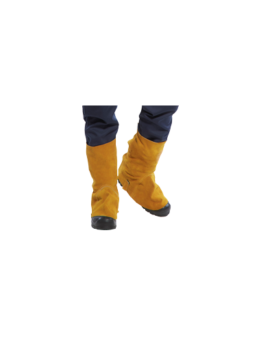 Cubre-botas de cuero