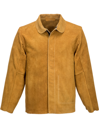 Chaqueta de cuero para soldadores